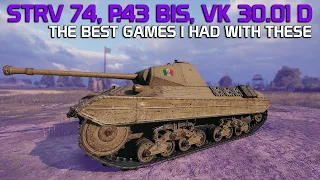 Best of STRV 74, P.43 BIS, VK 30.01D | World of Tanks
