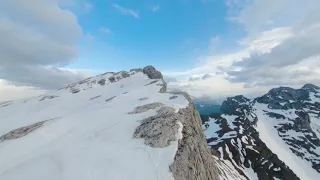 Drone footage of a mountain Landscape with snow | #Hiking | #Shorts | #Mountain