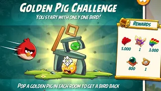 Angry birds 2 the golden pig challenge 13 mar 2024 with red #ab2 the golden pig challenge today