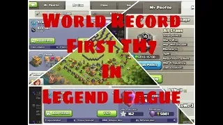 Town Hall Seven World Record First Th7 In legends League 😨😦