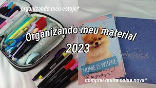 Organizando meu material 2023!!!