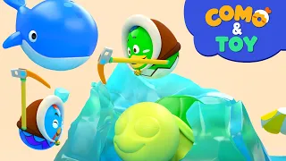 Como | Iceberg mining + More Ice Series 11min | Cartoon video for kids | Como Kids TV