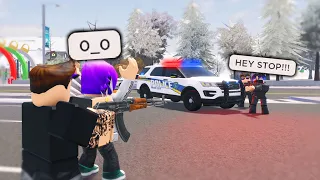 He Got Really Mad Because I Spilled A Drink On Him.. COPS CALLED! (Roblox)