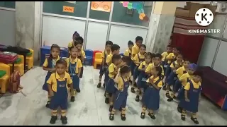 Activity of Class Nursery (Action words)