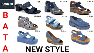 2024 BATA BLUE FOOTWEAR DESIGN : SANDALSHOES SLIPPERS SLIP-ON PUMP BELLY SHOES