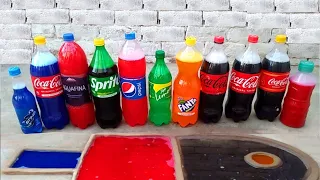 Experiment: Giant Coca-Cola Rocket, Mtn Dew, Sprite, Fanta, Color Experiment, experiment, Mentos