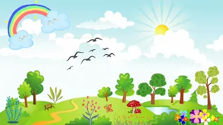 Background Animasi Bergerak Pemandangan Alam #6 || Cartoon Background Animation