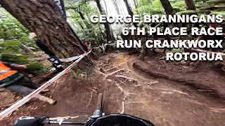 Crankworx Rotorua Downhill 6th Place Race Run with George Brannigan