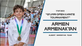 "Gyumri open karate tournament" (Albert Shirinyan Team, Armen Armenakyan 7 y.o)