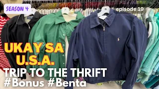 S4E19 TRIP TO THE THRIFT | #BENTA | #BONUS | UKAY in the U.S.A.