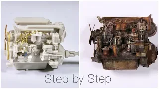 Tutorial: How to paint and weather an old engine