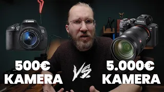 EINSTEIGER KAMERA vs PROFI KAMERA | Erkennt ein Profi den Unterschied? | 500€ Kamera vs 5000€ Kamera