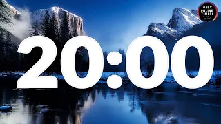 🧊🧊🧊 20 Minute Timer in the North Pole 💤 No Music, Calm 💤 Soft Alarm