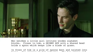 The Matrix - There Is No Spoon (Extended Scene) | Screenplay Reading