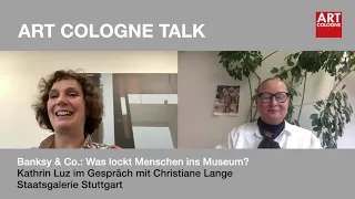 Art Cologne Talk: Christiane Lange, Staatsgalerie Stuttgart