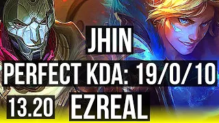 JHIN & Xerath vs EZREAL & Soraka (ADC) | 19/0/10, Legendary, 1.9M mastery | NA Master | 13.20