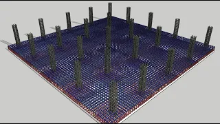 Mat or Raft Foundation Construction Process | Rebar Placement