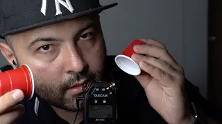 [ASMR] TINGLY RED Solo Cup with Mouth Sounds for SLEEP, STUDY, BACKGROUND, GAMING etc. (No Talking)