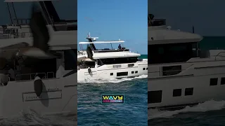 Sirena 68 exiting Haulover Inlet! #hauloverboats #hauloverinlet #hauloveryachts #yachts