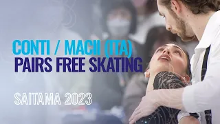 CONTI / MACII (ITA) | Pairs Free Skating | Saitama 2023 | #WorldFigure