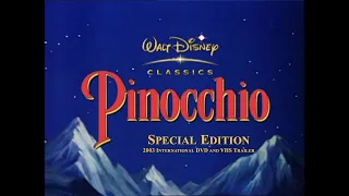 Pinocchio: Special Edition, 2003 International DVD and VHS Trailer