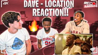 AMERICANS REACT TO DAVE - LOCATION FT. BURNA BOY!