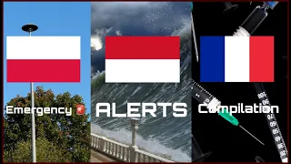 Emergency Alerts around the world! COMPILATION PART 5 (subscriber requests!)