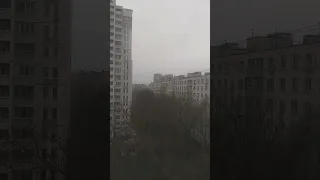 ЛИВЕНЬ С ГРОЗОЙ И ГРАДОМ В МОСКВЕ 15.04.2024