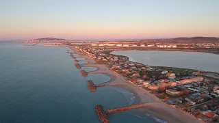 Lever de soleil ce matin sur Frontignan/Plage