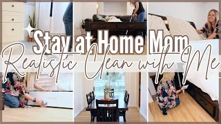 NEW! 2024 REALISTIC Stay at Home Mom Whole House Clean with Me | Self Care Tips as a SAHM