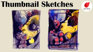 THUMBNAIL Sketches: Tutorial for Self-Taught Artists and Beginners