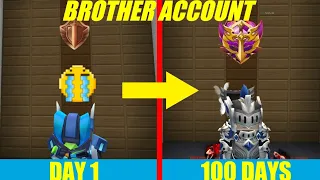 100 Days In Bedwar But In My Brother Acc | Blockman Go | FurtherXT