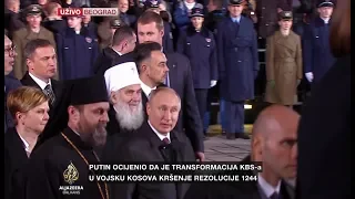 Putin i Vučić stigli u Hram Svetog Save u Beogradu