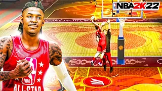 JA MORANT "SLASHING PLAYMAKER" BUILD is UNSTOPPABLE w/ INSANE CONTACT DUNKS in NBA 2K22! BEST BUILDS