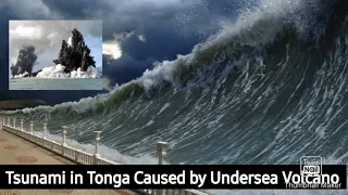 Tsunami in Tonga Caused By Undersea Volcanic Eruption #volcano #trending #tsunami