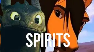 Toothless and Spirit/Беззубик и Спирит ( Spirits )