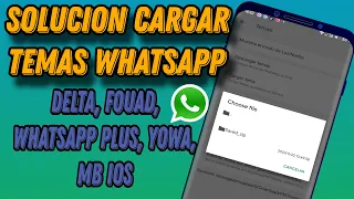 SOLUCIÓN cargar temas de WhatsApp plus, Fouad, delta yowa, iOS mb