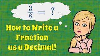 💜💚❤️Write the Fraction as a Decimal #Shorts