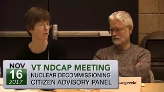 VT Nuclear Decommissioning Citizens Advisory Panel: 11/16/17