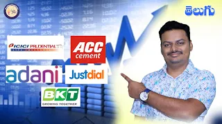 Stock Market Today | Nifty and Bank Nifty Level | ACC | ICICI Prudentials | BKT | Just Dial |