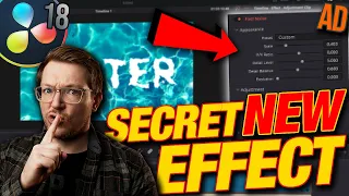 FAST NOISE?! How did I miss this AWESOME new FREE Davinci Resolve 18 effect!