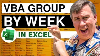 Excel - VBA Macro To Group A Pivot Table By Week - Episode 1304