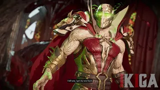 SPAWN MEETS SPAWN DIALOGUE ALL INTROS & VICTORIES - MORTAL KOMBAT 11 ULTIMATE VERSION