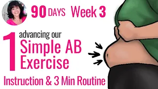 ☝🏼 SIMPLE AB exercise instruction and 3️⃣  min routine 😁