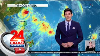 Ilang bahagi ng Northern Luzon, patuloy na pinauulan ng Habagat na pinalalakas... | 24 Oras Weekend