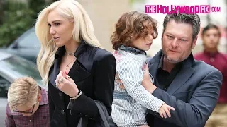 Gwen Stefani & Blake Shelton Arrive To Mother's Day Church Service Together With The Kids 5.13.18