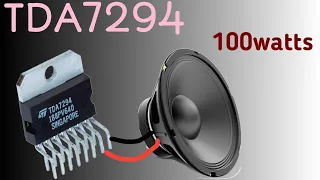 Tda 7294 100Watts. How to make Super Bass 100wats Amplifier