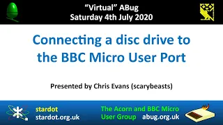 ABug 05: Connecting a disc drive to the BBC Micro User Port (Chris Evans) Acorn Floppy Disk