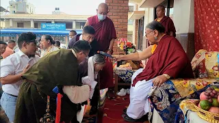 H.H The Sakya Kyabgon Gongma Trichen Rinpoche visited  Samdupling Jawalakhel Nepal 17/10/2023