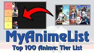 Top 100 Anime MyAnimeList Tier List